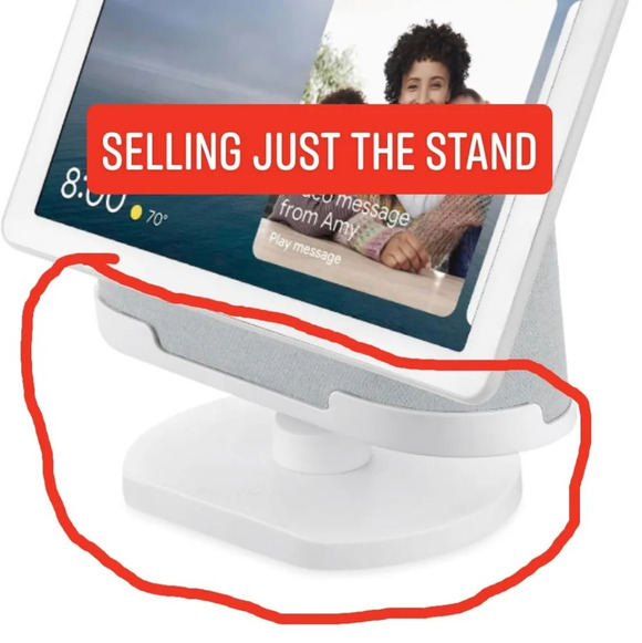 Wasserstein Adjustable Stand for Google Nest Hub Max (Chalk) - Picture 4 of 7